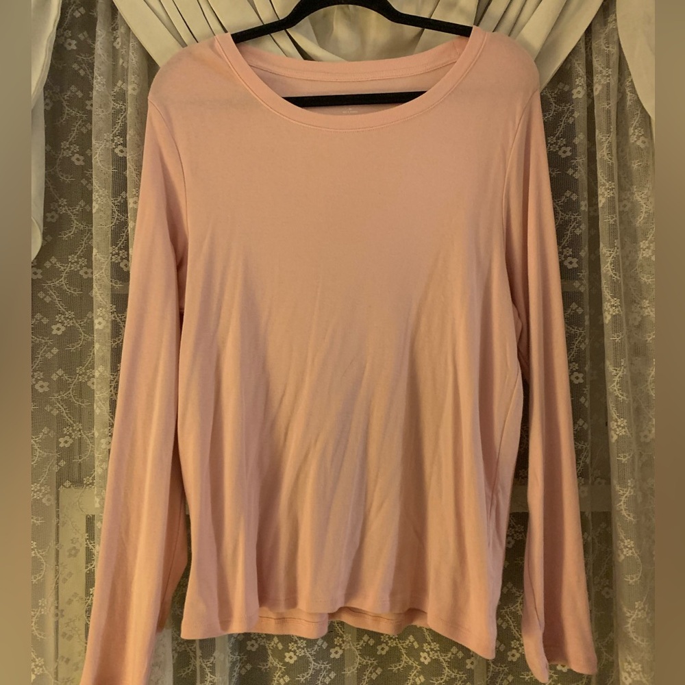❤️5 for $20❤️GAP Factory Soft Pink Long Sleeve Tee